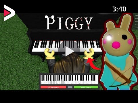 I Played Piggy Roblox Bunny Theme On Roblox Piano دیدئو Dideo - fnaf on roblox piano