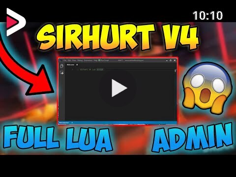 Sirhurt V4 Best Op Script Executor Full Lua And Admin دیدئو Dideo - working new roblox exploit sirhurt trial full lua