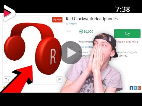 Buying The Red Clockwork Headphones Roblox دیدئو Dideo