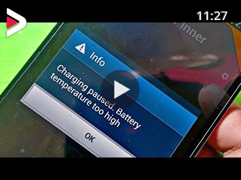 Charging Paused Battery Temperature Too High All Samsung Mobile Charging Problem Solution دیدئو Dideo