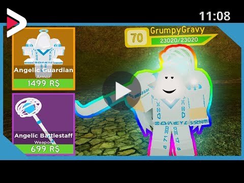 Buying New Angelic Guardian Outfit In Roblox Dungeon Quest دیدئو