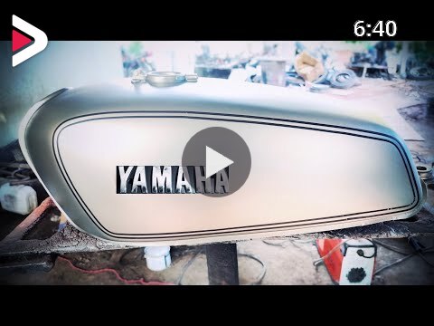 Yamaha Rx 100 Fuel Tank Painting Colour Of Gun Mattalic And