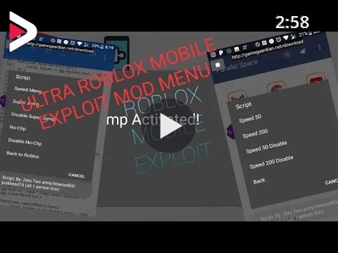 New Roblox Mobile Exploit Ultra Mod Menu Super Jump And More Gameguardian دیدئو Dideo - roblox noclip mobile