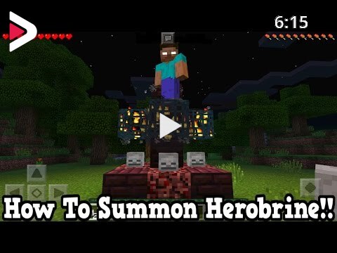 How To Summon Herobrine In Minecraft Pocket Edition 100 Real