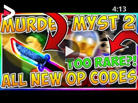 Roblox Murder Mystery 2 Codes 2019 دیدئو Dideo