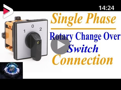 Rotary Switch Connection in Hindi/Urdu | Rotary Changeover ...