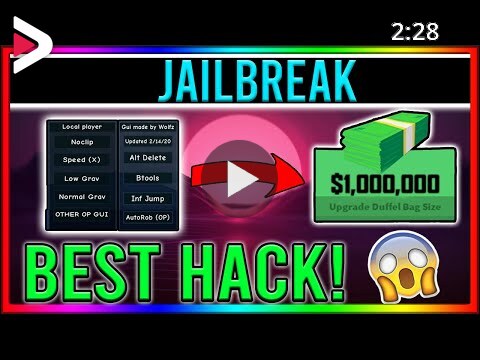 Free Roblox Hack Best Jailbreak Gui Unlimited Money Admin Commands Autofarm Working دیدئو Dideo - roblox jailbreak jump hack