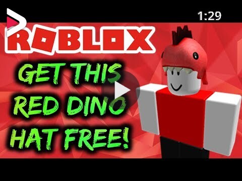 Get Playful Red Dino Hat For Free Roblox Promocode دیدئو Dideo