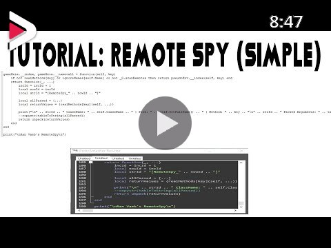 Tutorial How To Use Remote Spy To Make Fe Scripts دیدئو Dideo
